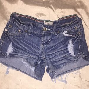 Denim shorts